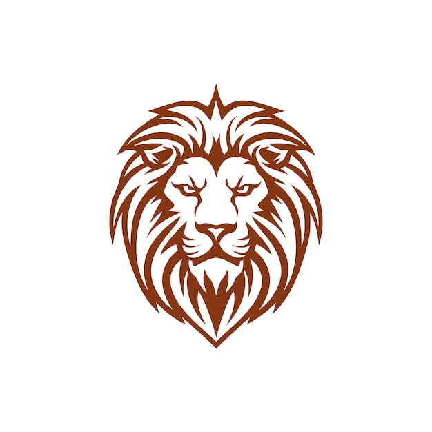 Leeuwenkop logo sjabloon vector pictogram