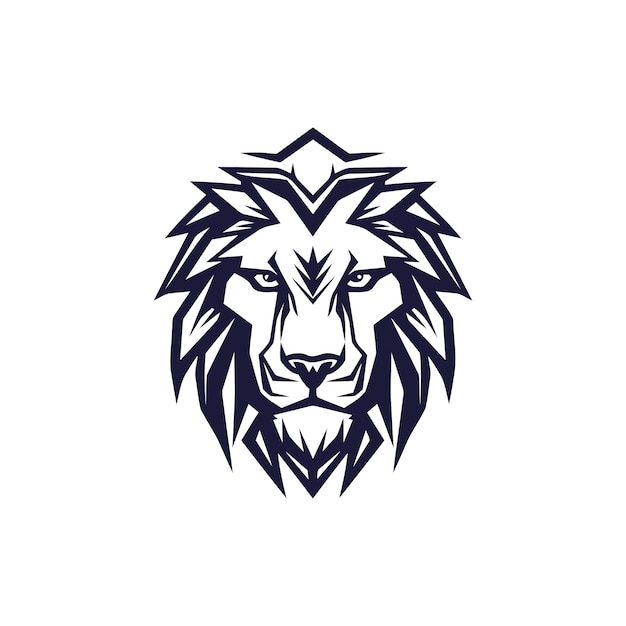 Leeuwenkop logo sjabloon vector pictogram