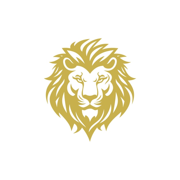 Leeuwenkop logo sjabloon vector pictogram