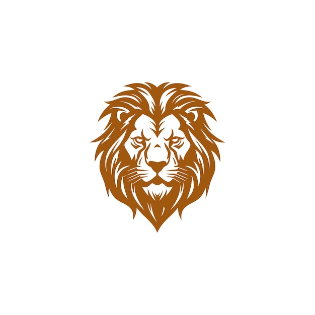 Leeuwenkop logo sjabloon vector pictogram