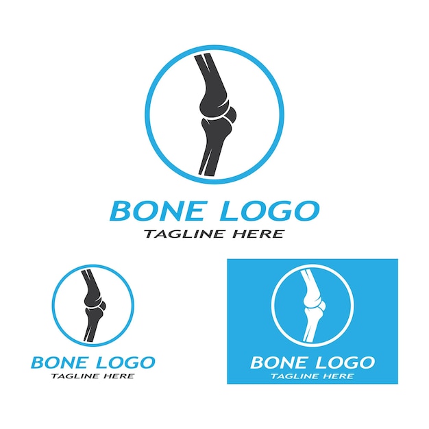 Leg bones logos and symbols vector