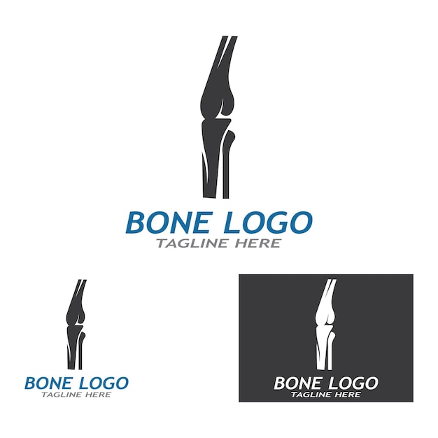 Leg bones logos and symbols vector