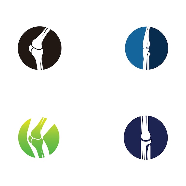 Вектор логотипов и символов костей ног