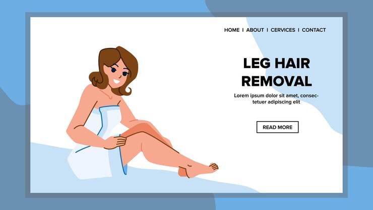 Vector leg hair removal vector