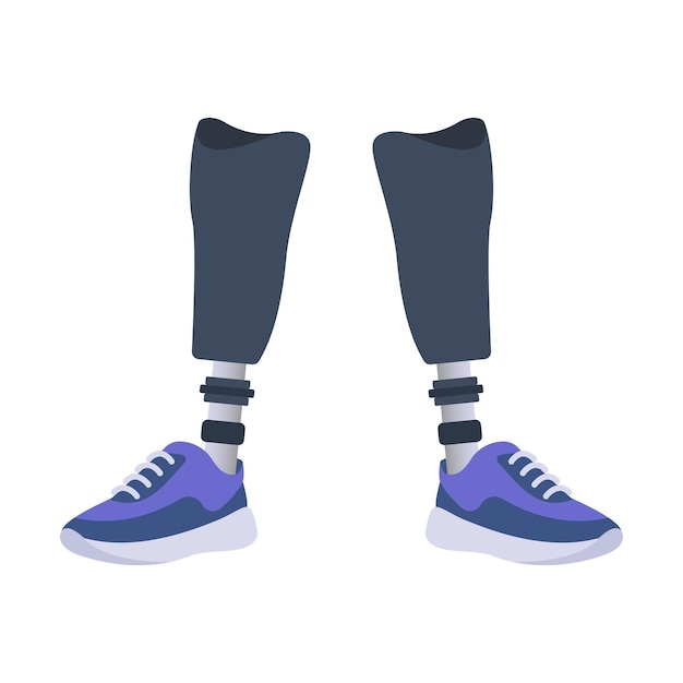 Leg prostheses vector illustration