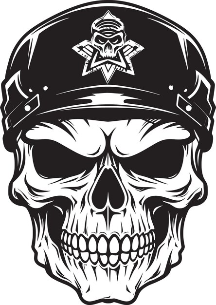 Vector a legacy of courage army skull helmets and bravery