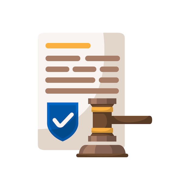 Vector legal document icon illustration vector design