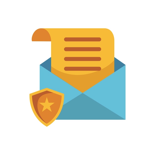 Legal email icon illustration Vector design