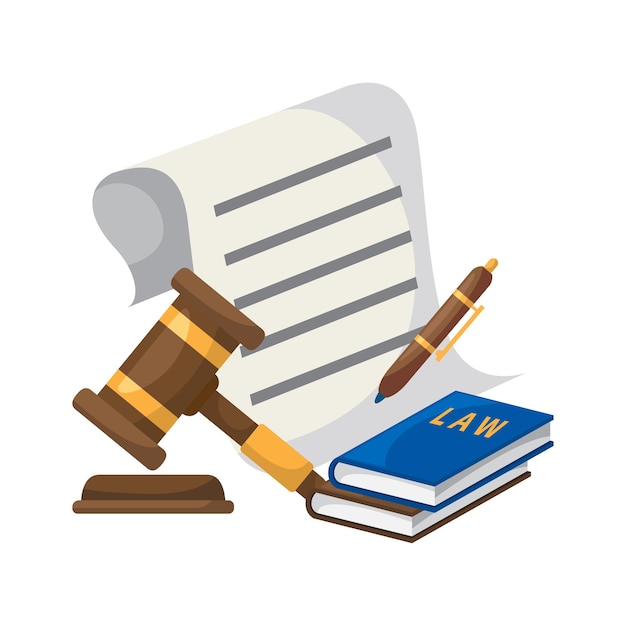 legal firm illustration design vector design