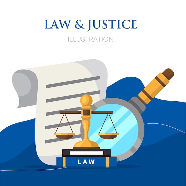 legal firm illustration design vector design