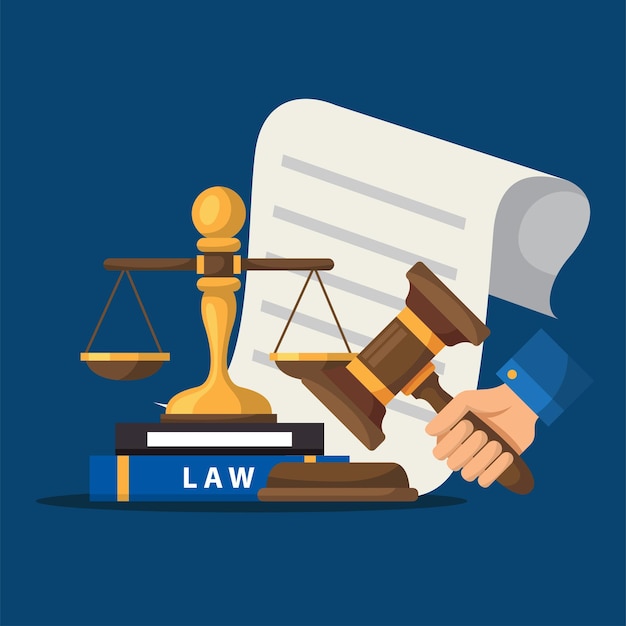 legal firm illustration design vector design