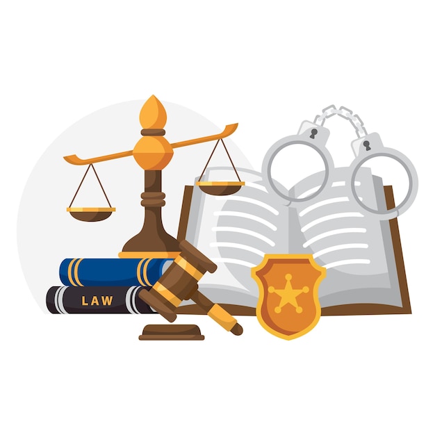 legal illustration design vector design