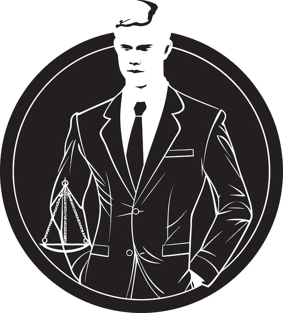 Vector legal pioneers in vector art lawyer icons