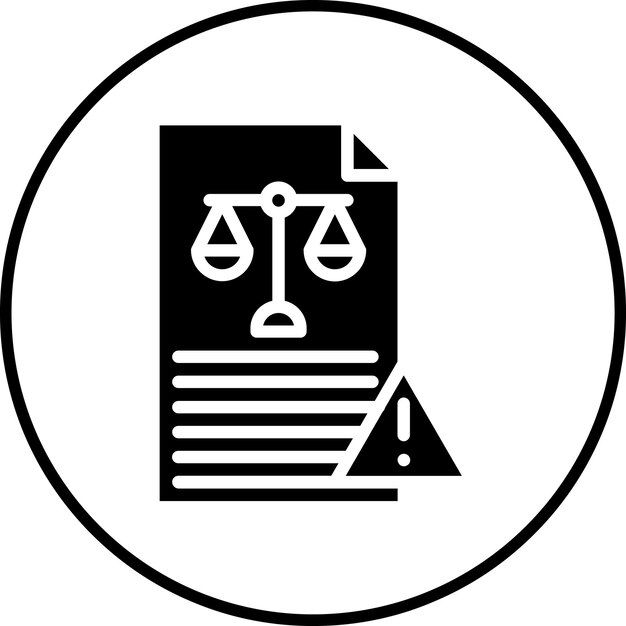 Legal Risk icon vector image Can be used for Risk Management