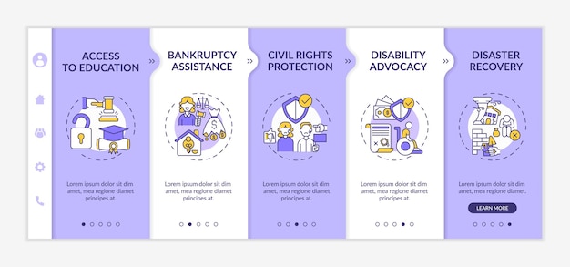 Legal services types onboarding template