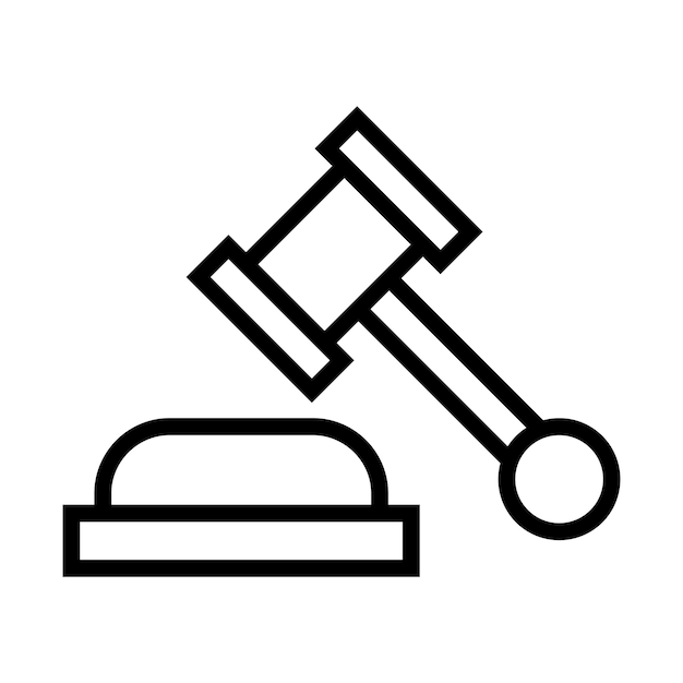 Vector legal vector icon