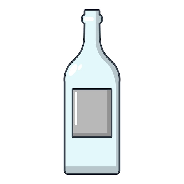 Vector lege fles pictogram cartoon illustratie van lege fles vector pictogram voor web