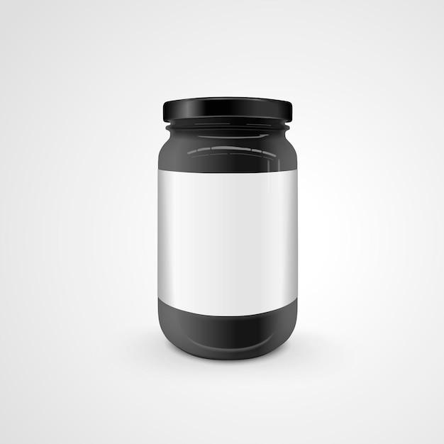 Vector lege glazen pot