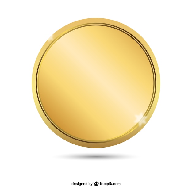 Vector lege gouden badge