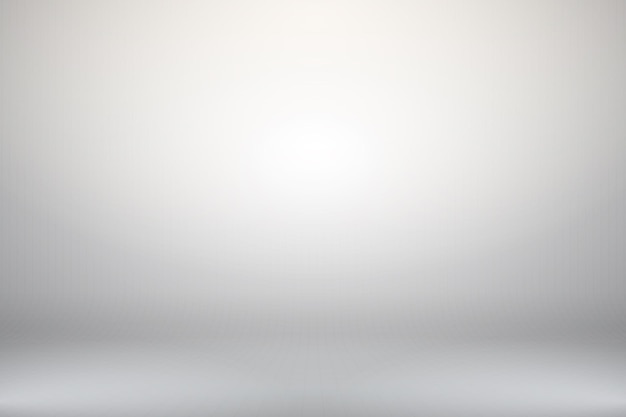 Lege horizontale abstracte witte achtergrond met kleurovergang Kamerstudio met verlichting Textuurdoos