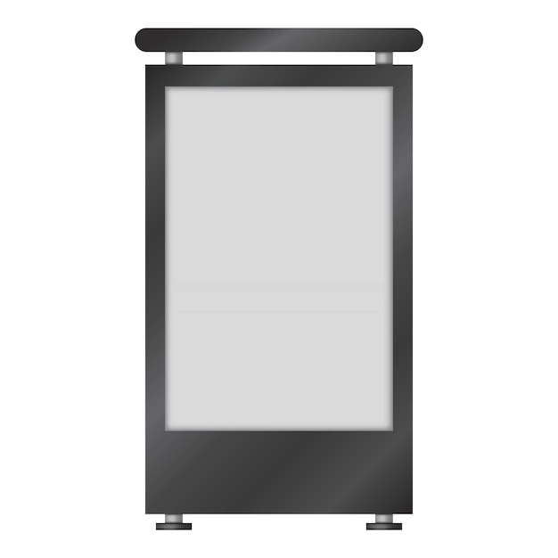 Lege lightbox mockup Realistische illustratie van lege lightbox vector mockup voor web