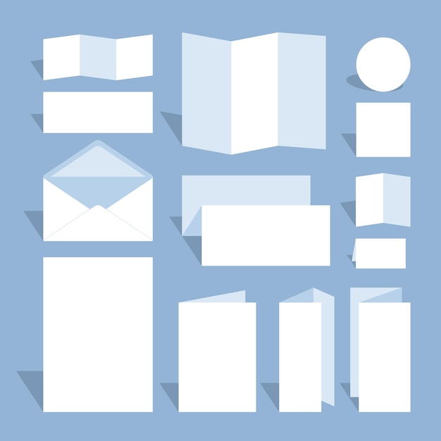 Lege mockup-set voor briefpapier