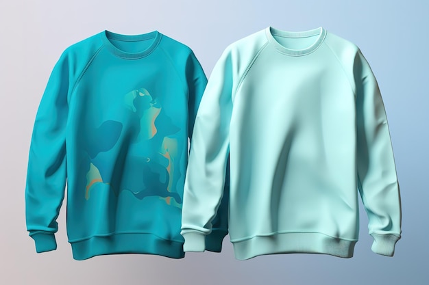 Lege oversized sweatshirt met capuchon mockup 3d rendering 3d illustratie