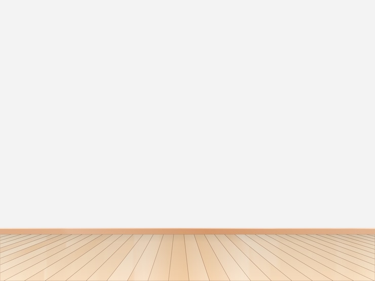 Vector lege ruimte met muur en houten vloer