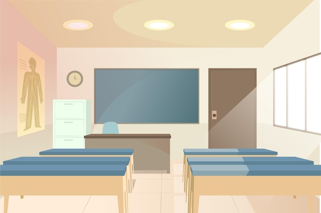 Lege school klas achtergrond voor videoconferenties