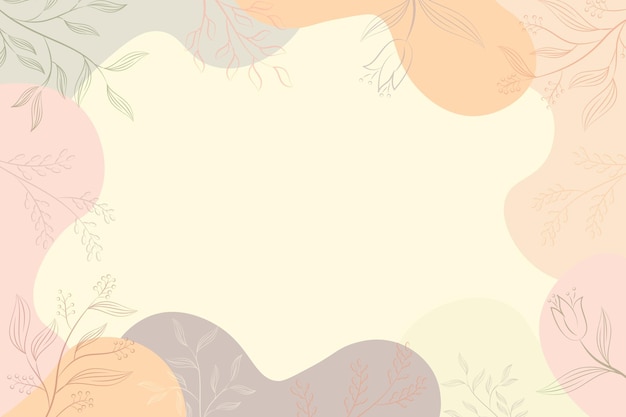 Lege vloeistof als achtergrond met bloemensamenvatting voor behang, kaartgroet, poster, ontwerp, omslag