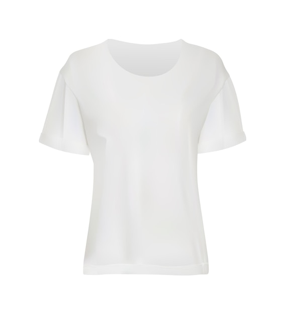 Lege witte t-shirt mockup sjabloon voor branding geïsoleerd