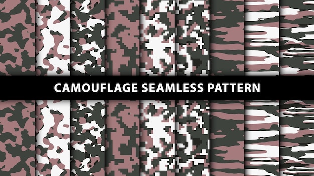 Leger en leger camouflage naadloos patroon