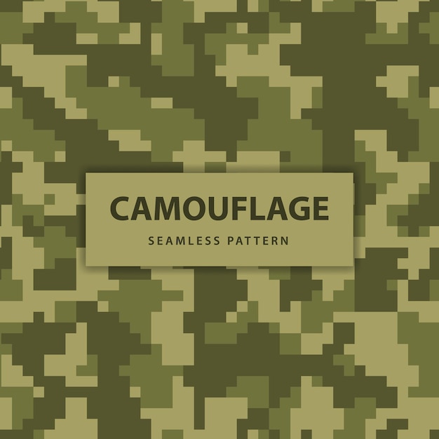 Leger en leger pixel camouflage naadloos patroon