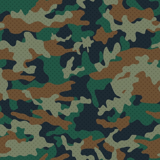 Leger vector camouflage naadloze patroon