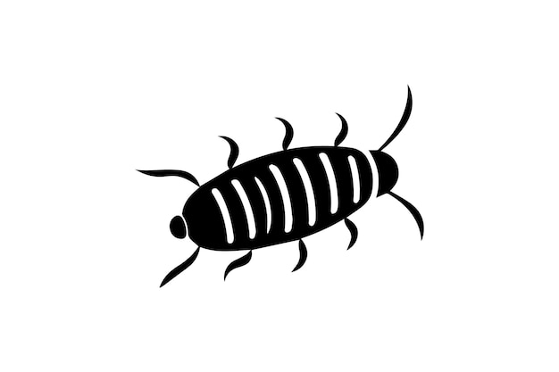 Legerworm platte pictogram