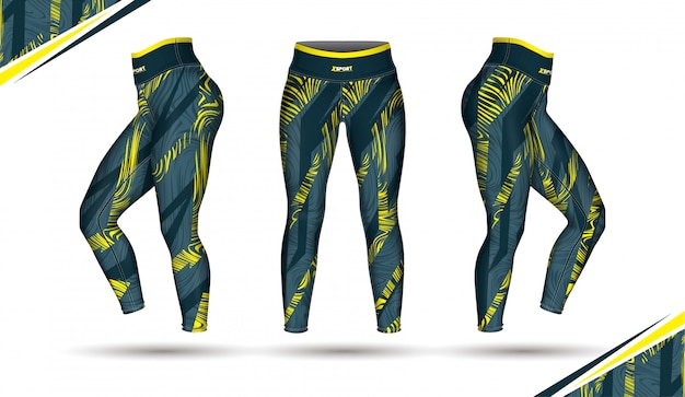 Leggings broek training mode illustratie