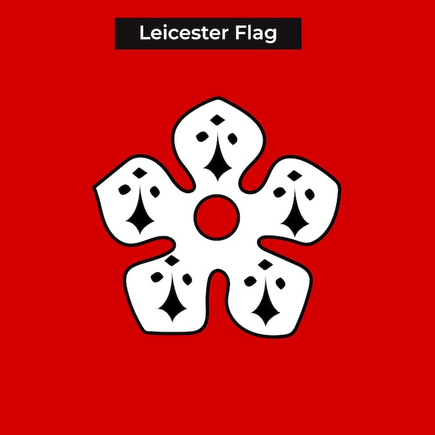 Vector leicester flag