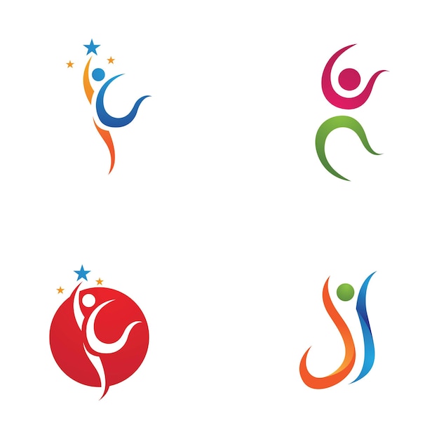 Leider succes mensen logo symbool