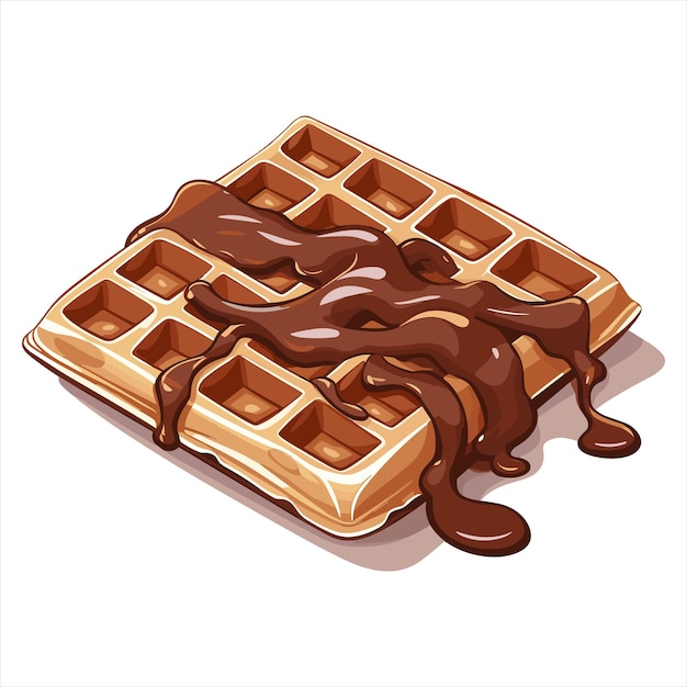 Lekkere waffels illustratie