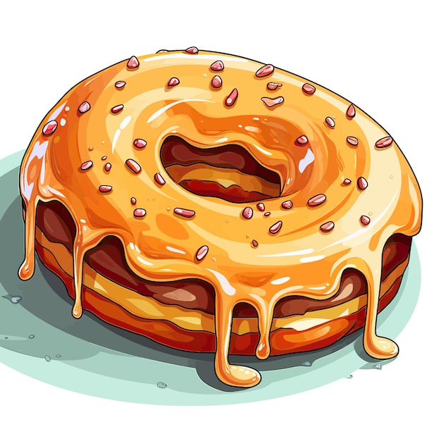 Lekkere zachte donut illustratie