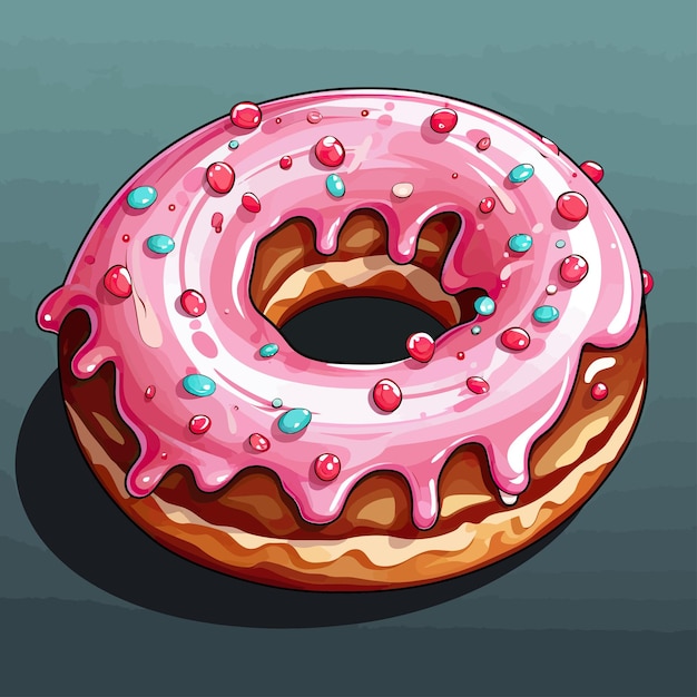 Lekkere zachte donut illustratie