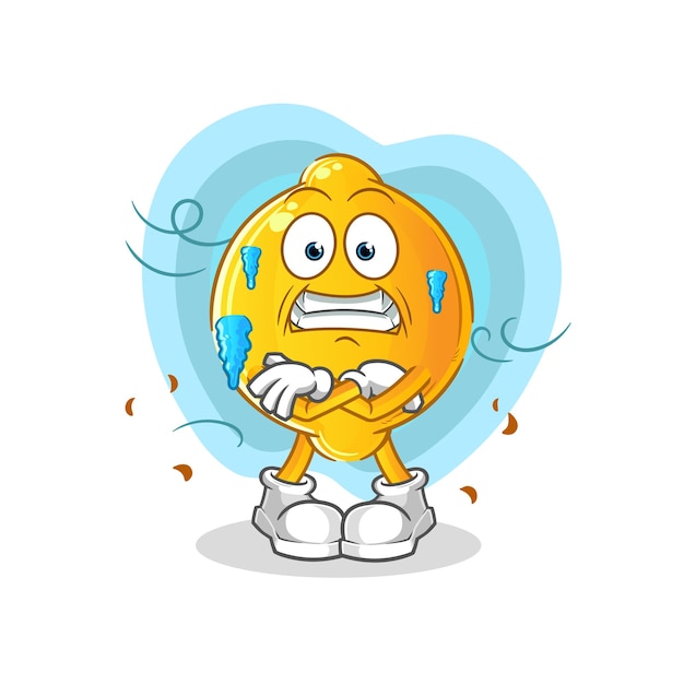Lemon cold illustration character vector