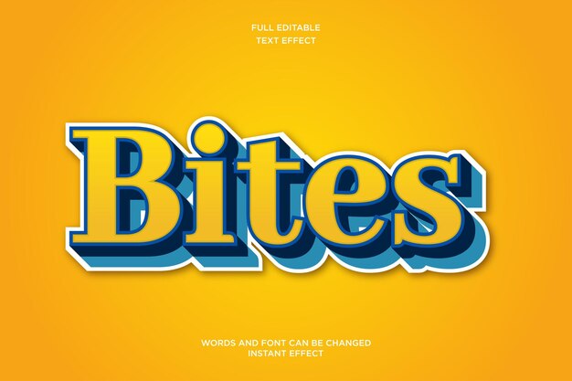 Lemon cookie bites editable text effect