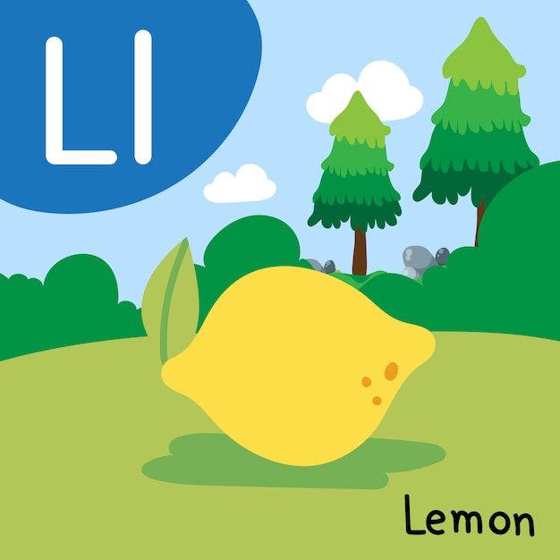 Vector lemon drawing line vector design