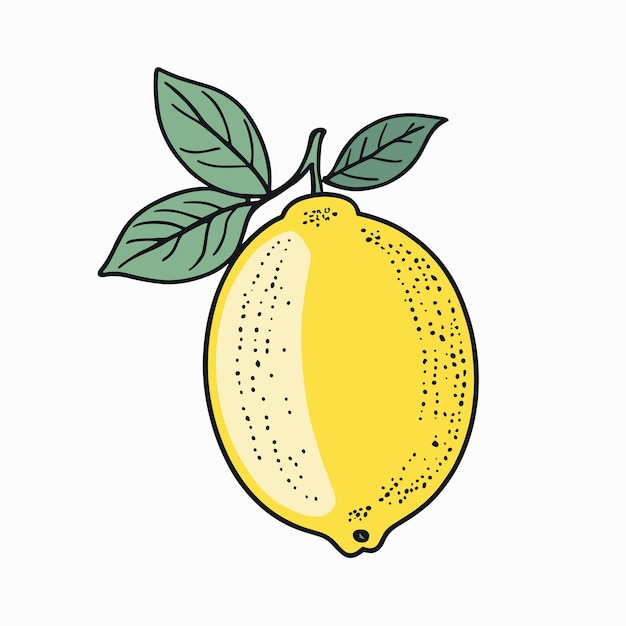 Векторная иллюстрация лимонного рисунка