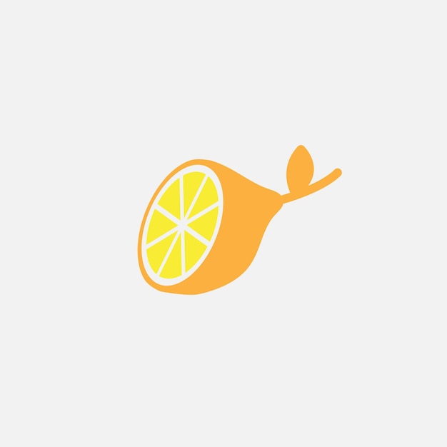 Lemon fresh icon vector logo ontwerp sjabloon