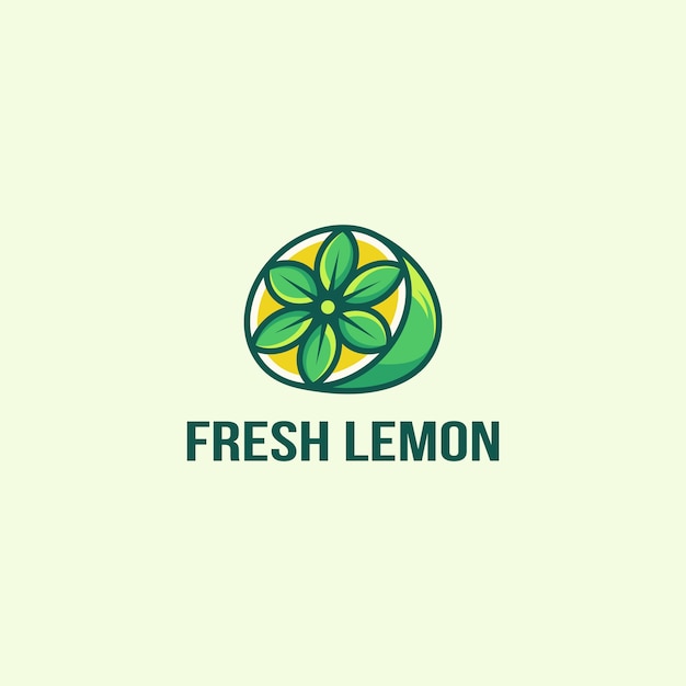 lemon fruit logo template vector illustration