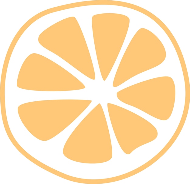 벡터 레몬 과일 조각