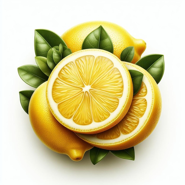 Lemon fruit illustrazione vettoriale immagine carta da parati icona avatar emoji