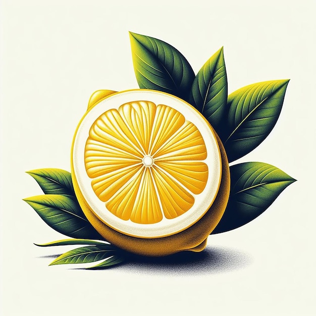 Lemon fruit illustrazione vettoriale immagine carta da parati icona avatar emoji